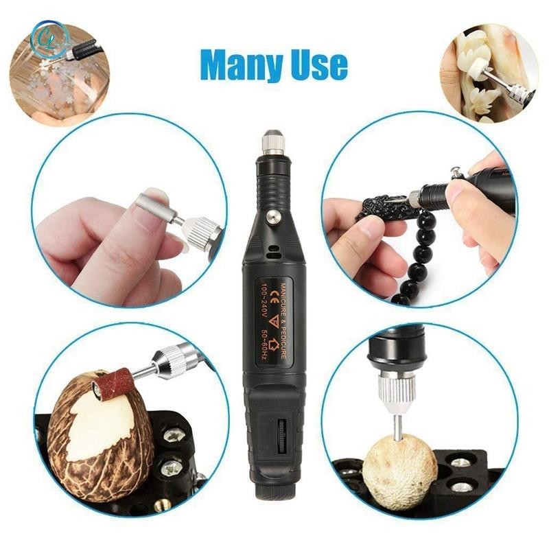 Bút Khắc Điện, Bộ Dụng Cụ Khắc Cho Kim Loại Đá Thủy Tinh Gốm Nhựa Gỗ Trang Sức Có Đầu Đánh Bóng, Scriber Etcher & Stencils Us Plug