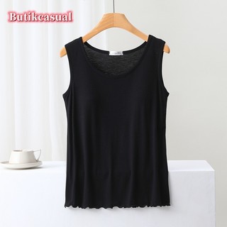 Phụ Nữ modal cotton Xe Tăng Không Tay Áo Đồng Bằng camisoles Mùa Xuân Mùa Hè Mới Quần Lót Nữ Đệm Ngực Đồ Ngủ Mỏng Nhà Áo Thường Ngày