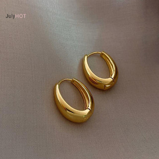 Julyhot 1 Cặp Bông Tai Vòng Nhỏ Phong Cách Cổ Điển Màu Vàng Đơn Giản Tinh Tế Bông Tai Hình Chữ U Cho Bé Gái Quà Tặng Phụ Kiện Trang Sức Đẹp Massivedeals