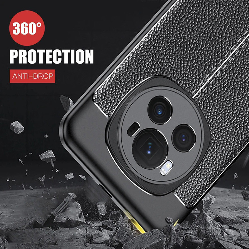 Ốp lưng TPU mỏng họa tiết da cho Honor Magic 6/6 Pro/5/5 Pro, chống trầy xước, chống sốc