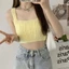 YRBWD Hottie Sling, Sensually Innocent Look Y2K Strappy Tank Tops, Sweet Candy Color Đan Áo Vest Ngắn Mùa Hè