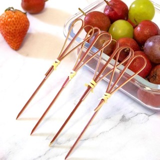 INENK Que xiên, Tre 100 Cái / túi Que tăm, tăm trang trí Cocktail thân thiện với môi trường chất lượng cao