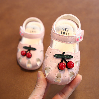 Sandal Bé Gái Chống Trơn Chống Vấp Hình Quả Cherry Đáng Yêu Từ 0 - 5 Tuổi
