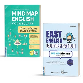 Sách - Combo Mindmap English Vocabulary Và Easy English Conversation - Kèm App Học Online.