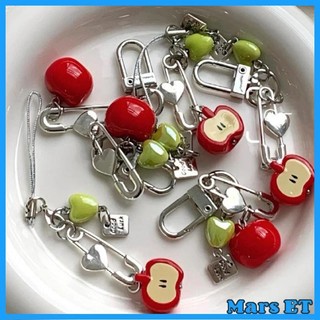 Marset Handmade 3D Trái Cây Điện Thoại Charm Nhựa Đính Hạt Móc Khóa Túi Thời Trang Phụ Kiện