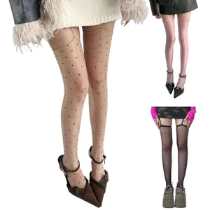 Exhila Đùi Garter Vớ Bóng Sheer Quần Thắt Lưng Quần Cho Nữ