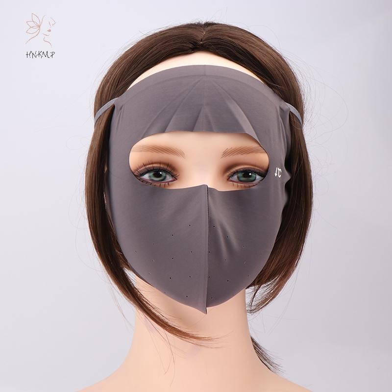 Mặt nạ chống nắng HNKMP Facekini Ice Silk Anti-UV Thin Cover Full Face .