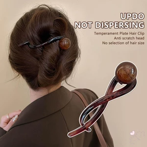 IOIIK Vintage Ngọc Trai Tóc Barrette Kẹp Cổ Điển Chống Trơn Trượt Kẹp Tóc Cá Mập