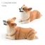 PWSEND Các bức tượng nhỏ thú cưng thực tế, giống như thật Chó bông Shiba Inu Corgi Đồ trang trí chó, Mô phỏng PVC tinh tế Trang trí máy tính để bàn cho thú cưng