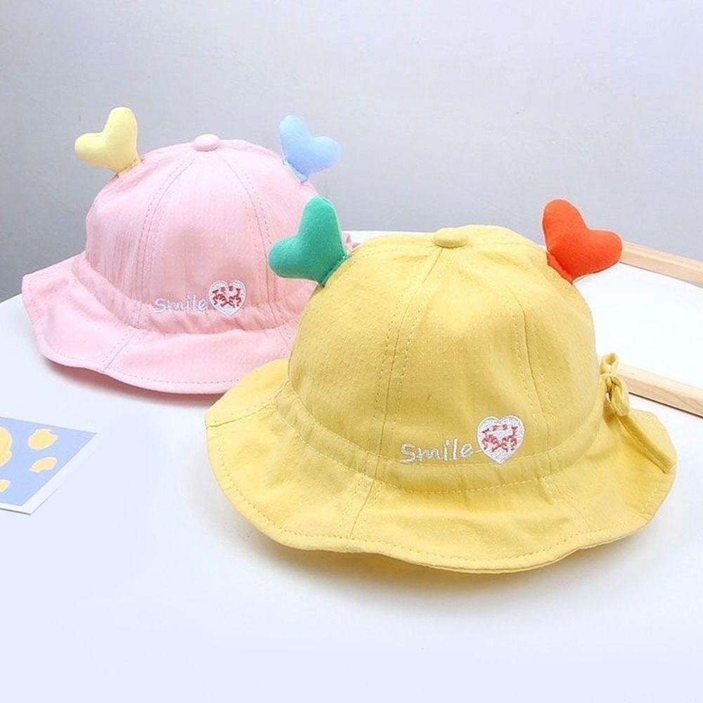 Mũ ngư dân trẻ em EDIWANY, Mũ xô hoạt hình bằng vải Cotton, Mũ mềm chống tia cực tím cho trẻ em bé trai bé gái