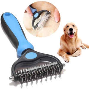 Chuyên Nghiệp Thú Cưng Deshedding Bàn Chải Lông Chó Tẩy Lông Thú Cưng Thắt Nút Cắt Chó Con Mèo Lược Chải Chó Chải Lông Đồ Dùng