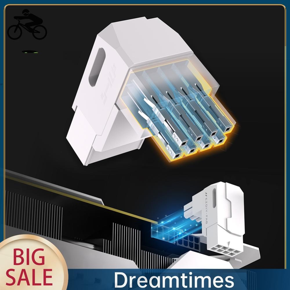 Bộ chuyển đổi nguồn GPU 8 chân PCIe Đầu nối góc 90 độ Đầu nối trợ lực ...