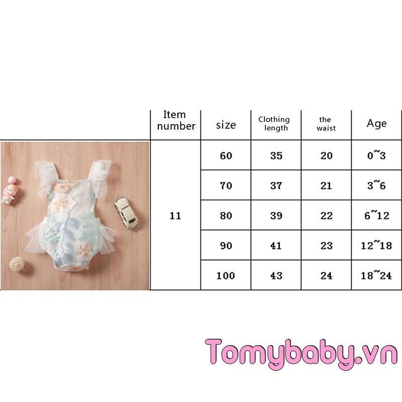 Áo liền quần Hai Dây Thêu Hoa Cho Bé Gái