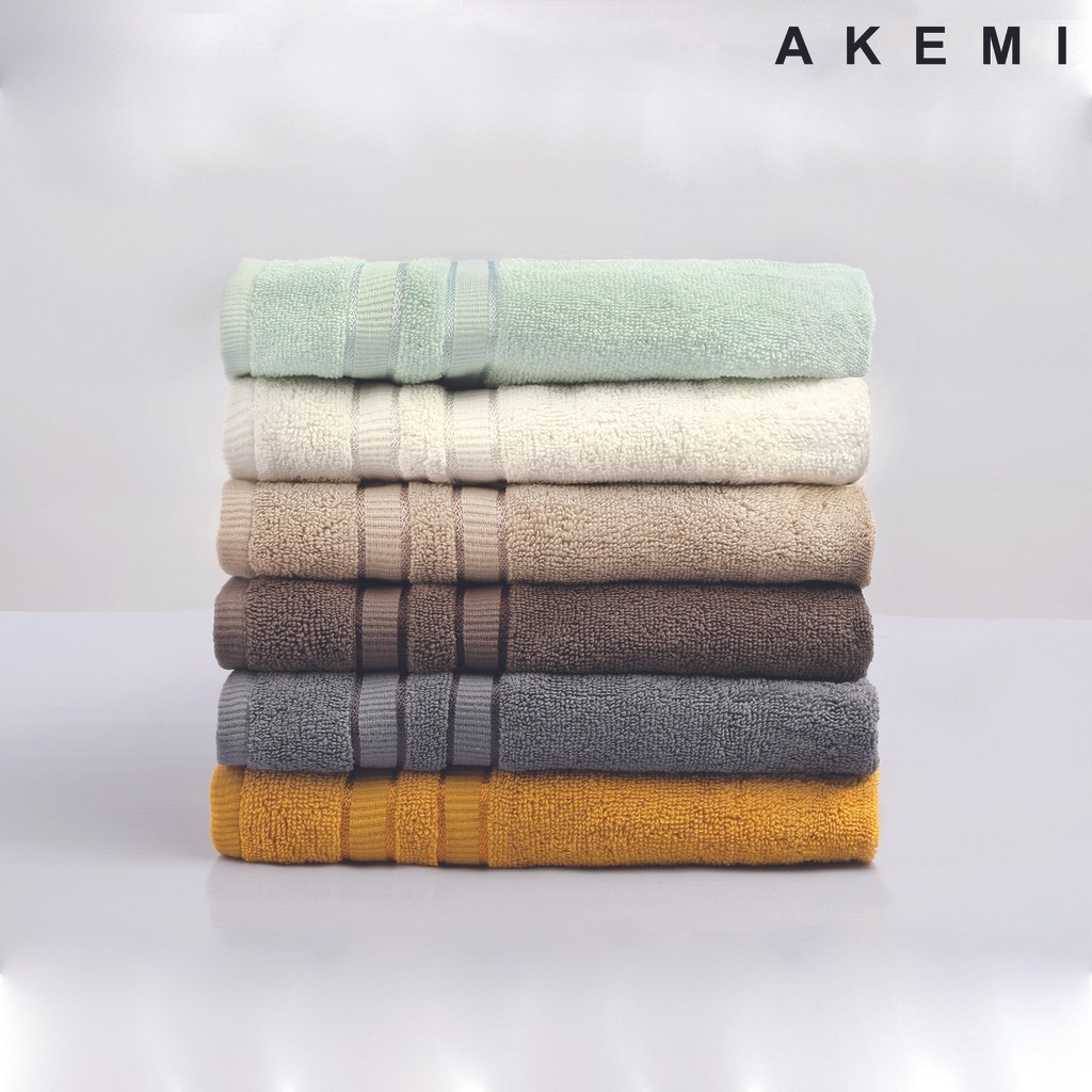 Mô tả Khăn lau tay, khăn mặt cotton cao cấp Akemi Swave Cotton 41x76cm 33x33cm , 1 cái - 1
