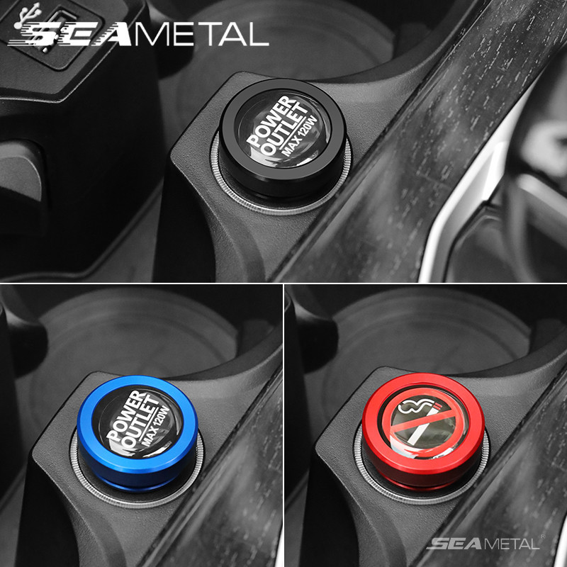 SEAMETAL Xe Thuốc Lá Bật Lửa Nút Bụi Cover12Vthuốc Lá Nhẹ Hơn Bụi 1PC