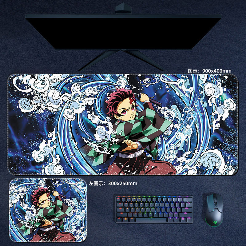 Anime Demon Slayer Miếng Lót Chuột Xxl Kyoujurou Giyuu Nezuko Tanjirou Hashira Mousepads Máy Tính Đệm Manga Phụ Kiện Thảm Để Bàn