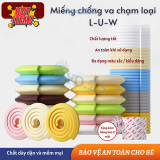 Xốp Bọc Cạnh Bàn MYD.23 Nhiều Màu Loại L-W Dày Dặn An Toàn Cho Bé