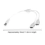 WU USB Y Bộ Chia Cáp USB Nam Đến 2 USB Nữ Bộ Chia USB Hubs Dây Nguồn