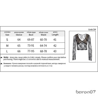 Phụ Nữ Ren Crop Tops Cổ Tích Grunge Cổ Chữ V Nhìn Xuyên Qua Sheer Lưới Áo Punk Slim Fit Áo Sơ Mi Tay Dài