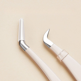 BQI Lông Mi Giả Nhíp Đầu Tròn Vàng Lông Vũ Kẹp 7 Hình Lông Mi Ghép Nhíp Người Mới Clipping Lông Mi