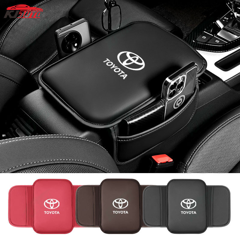 Toyota Da Tay Hộp Bảo Vệ Miếng Lót Nhớ Cotton Tăng Áp Miếng Lót Tay Trung Tâm Vỏ Bảo Vệ Trang Trí Ô Tô Phụ Kiện Cho Veloz Raize Vios Avanza Innova Fortuner Corolla