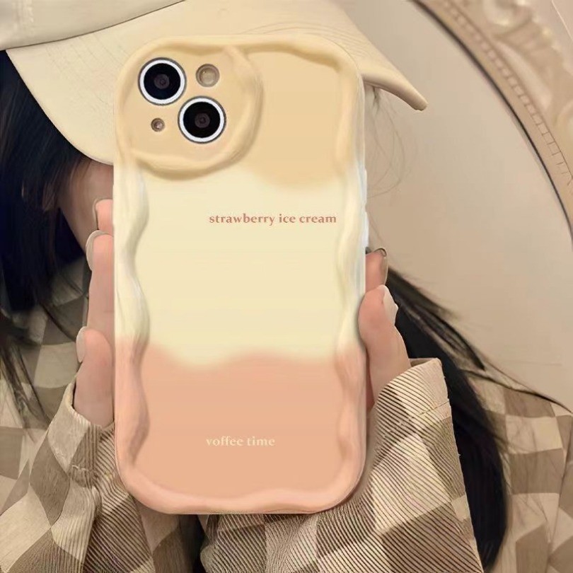 Dành Cho Samsung Galaxy S24 S23 S22 Ultra S24 Plus S23 S21 S20 FE J7 Prime M34 M13 M32 M12 F12 F04 INS Gradient Kem Cao Cấp Latte Màu Cà Phê Ốp lưng Mềm