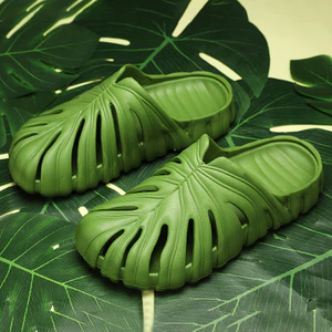 Monstera Trượt Cho Nam Mùa Hè Nữ Dép Ngoài Trời Eva Mềm Rừng Cắm Trại Xu Hướng Unisex Trượt Giày Đi Biển Dép Nhà
