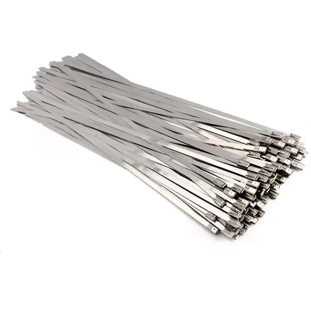 UMITY 20 Chiếc Dây Buộc Cáp Inox 304, Dây Buộc Khóa Kéo Cáp Hạng Nặng 4.6mm, Dây Buộc Khóa Kim Loại Đa Năng Bọc Ống Xả