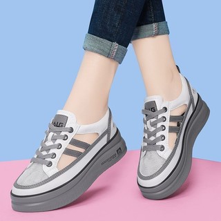 Baotou Giày Sandal Thể Thao Nữ Đế Mềm Mùa Xuân Đế Dày Rỗng Thoáng Khí Giày Trắng Lỗ Giày Sandal Thể Thao Baotou Nữ Đế Mềm Mùa Xuân Thường Ngày Đế Dày Rỗng Thoáng Khí Giày Trắng Lỗ
