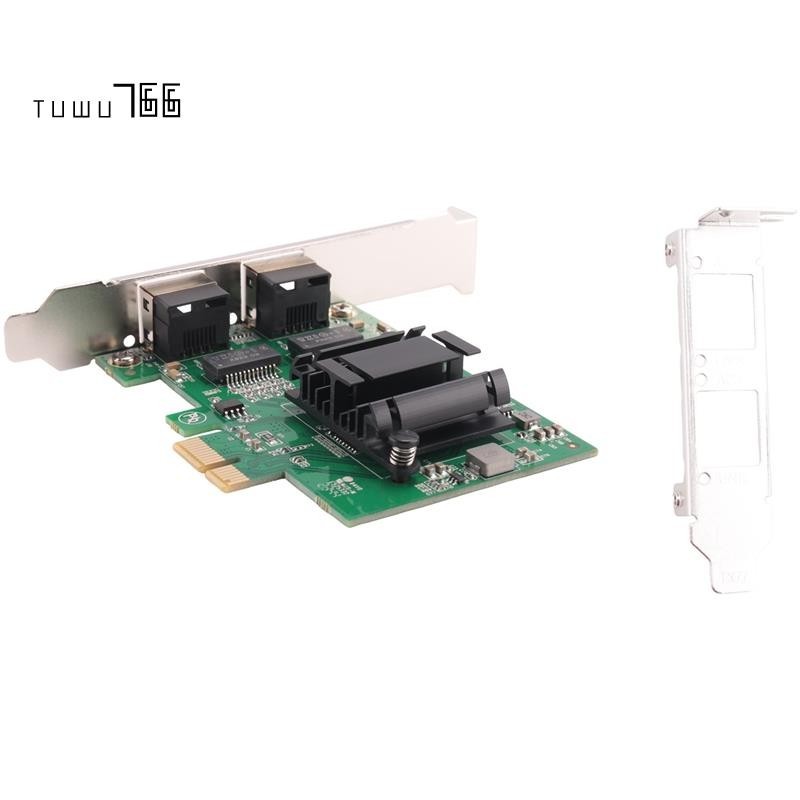 Card mạng 2 cổng Gigabit PCIe 1000M Cổng kép Bộ chuyển đổi PCI Express ...