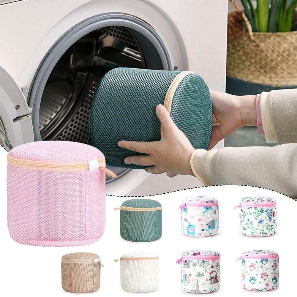 Túi giặt áo ngực HAPPYNOOK, Áo ngực bảo vệ Quần lót bảo vệ ba chiều Túi đặc biệt, Túi lưới dày hình trụ