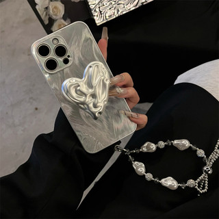 Sang Trọng Laser Glitz Feather + Bướm Mặt Dây Chuyền Dành Cho iPhone15 Pro Max 14 13 12 11 Pro Max Chống Sốc Bảo Vệ Camera Mặt Sau Cứng Mờ iPhone