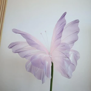 Gill Thiết thực Bướm Ba Chiều Bằng Vải Gạc Khổng Lồ Trang Trí Tiệc Cưới Ngoài Trời 50cm