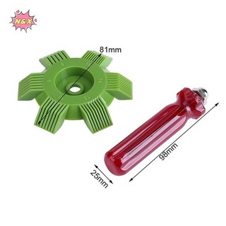 Bàn chải làm sạch điều hòa N & X Bàn chải lược vây ngưng tụ Bộ tản nhiệt bằng thép không gỉ.