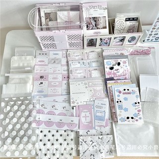 [Khen ngợi 16.000 người] Bộ vật liệu đóng gói ổ cắm thẻ Bao bì quà tặng Túi Ziplock Đầu thẻ Nhãn dán niêm phong mặt sau Đầu thẻ Gói trang gấp [16.000 đánh giá tích cực] Tài liệu quà tặng thẻ