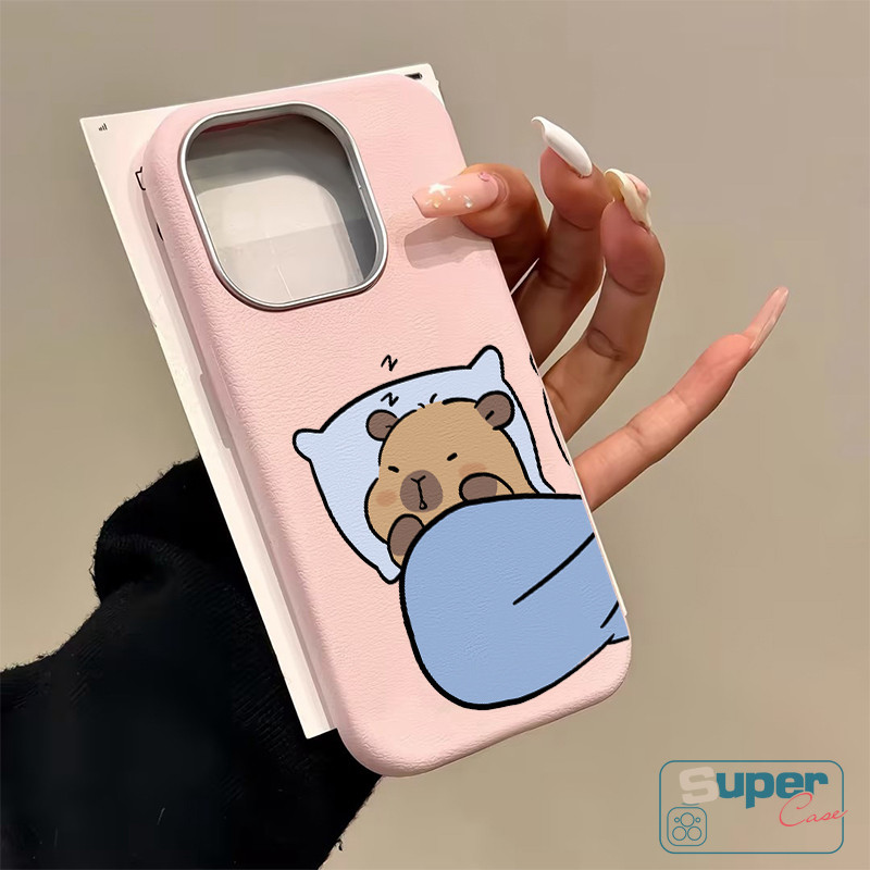 Dành Cho Oppo A38 A17 A3X A60 A3Pro A18 A3 A15 A54 A57 A5s A16 A74 A16s A3s A7 A52 A77 A76 A95 A96 A31 A53 A92 A78 A5 A9 A77s A58 A12 A17K Vỏ Mềm Họa Tiết Capybara Loopybara Dễ Thương