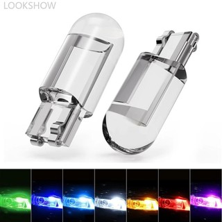 Lookshow 2 Chiếc T10 W5W Kính COB LED Bóng Đèn Ô Tô Cạnh Biển Số Đèn Mái Vòm D9I2