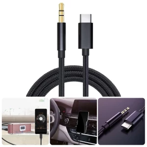 Cáp âm thanh USB C đến 3 5mm đa năng BTM cho các thiết bị khác nhau Chống mài mòn