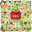Combo 50 Sticker Trái Bơ Avocado chống nước sticker dán laptop, điện thoại, đàn guitar, mũ bảo hiểm, vali - GÌ CŨNG IN