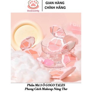 Bảng Phấn Má Hồng 3 ô GOO GO TALESONBT Hình Cánh Hoa Dễ Thương GT776