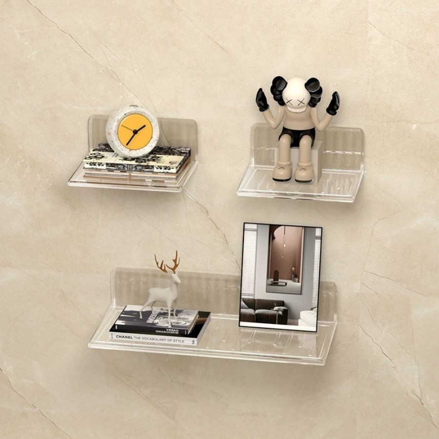 Khay Trong Suốt Dán Tường Siêu Chắc Chắn ENODA HOME, Đựng Đồ Tiện Ích P044