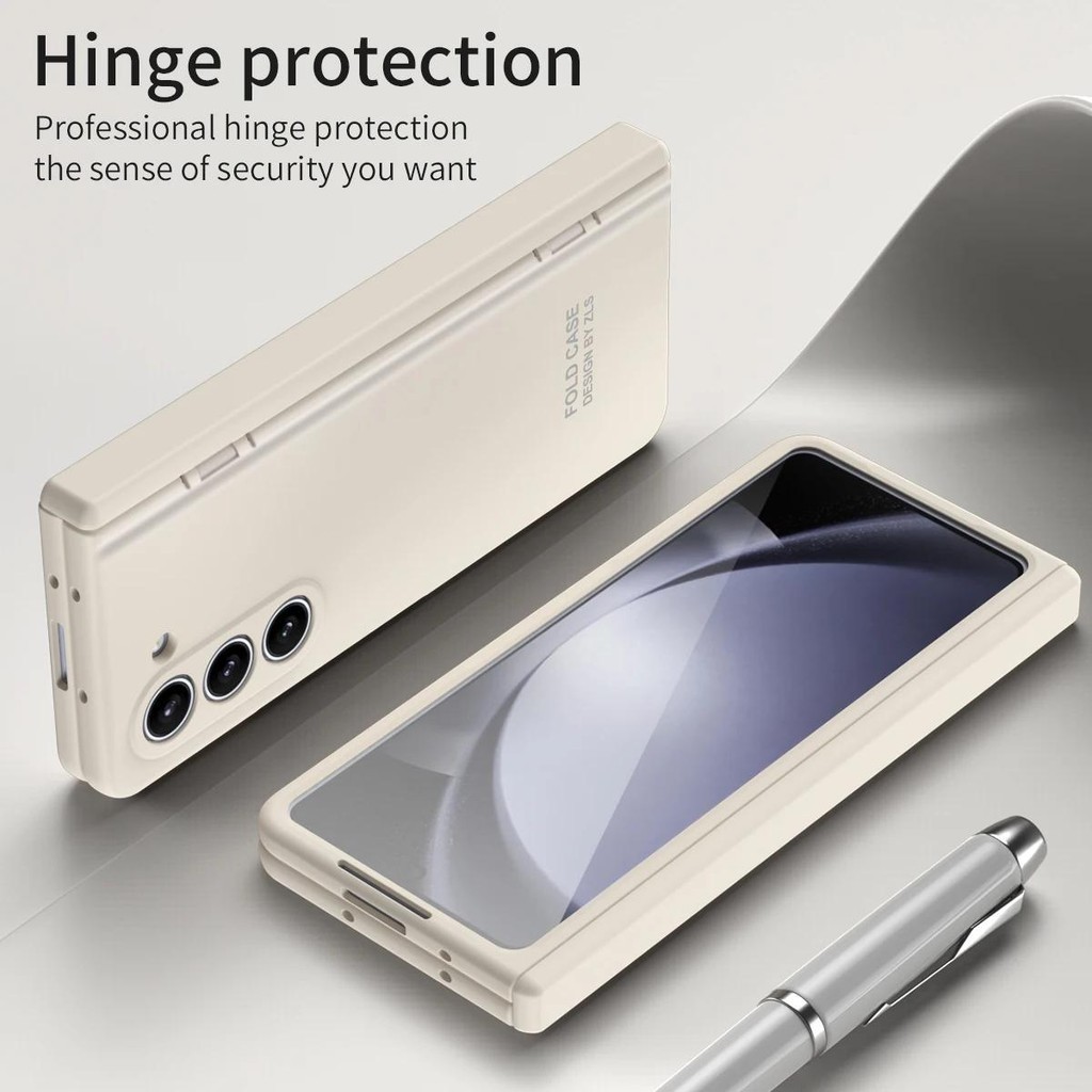 Bản Lề Dành Cho Samsung Galaxy Z Fold 7 6 5 4 3 2 Chất Lỏng PC Armor Chống Sốc 360 Toàn Màn Hình Bảo Vệ Gấp 4