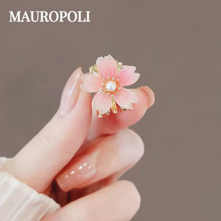 Mauropoli Kẹp Tóc Hoa Anh Đào Mini Phong Cách Nhật Bản, Kẹp Bên, Phụ Kiện Tóc Công Chúa