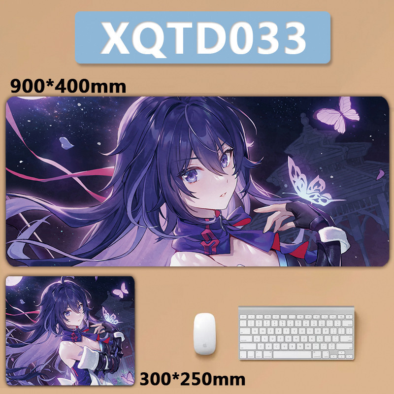 90x40cm Honkai Star Rail Honkai Impact 3rd Seeleei XXL Lớn Mousepad Bàn Phím Miếng Lót Chuột Miếng Lót