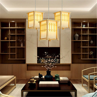 AIMI Nhật Bản Retro Phòng Trà Đèn Chùm Đèn Ăn Ban Công Phòng Ngủ Đầu Giường Đèn Ban Đầu Phòng Khách Trang Trí Gỗ Nghệ Thuật Treo Đèn