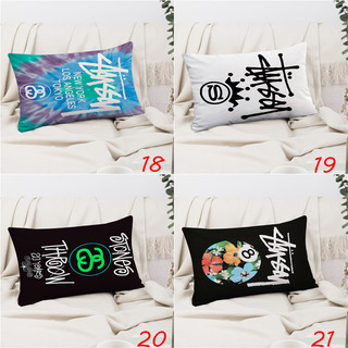 Stussy In Logo Hình Chữ Nhật Gối Ốp Lưng Polyester In Hình Bên Đệm Trang Trí Sofa Nhà (Không Có Lõi)