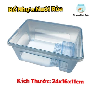 Bể Nhựa Nuôi Rùa, Baba, Thú Cưng (24x16x11cm)