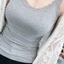 Áo tăng mùa hè ESSENCEH, Áo sơ mi mỏng có ren Cami, Áo sơ mi không tay cổ chữ U thông thường dành cho nữ