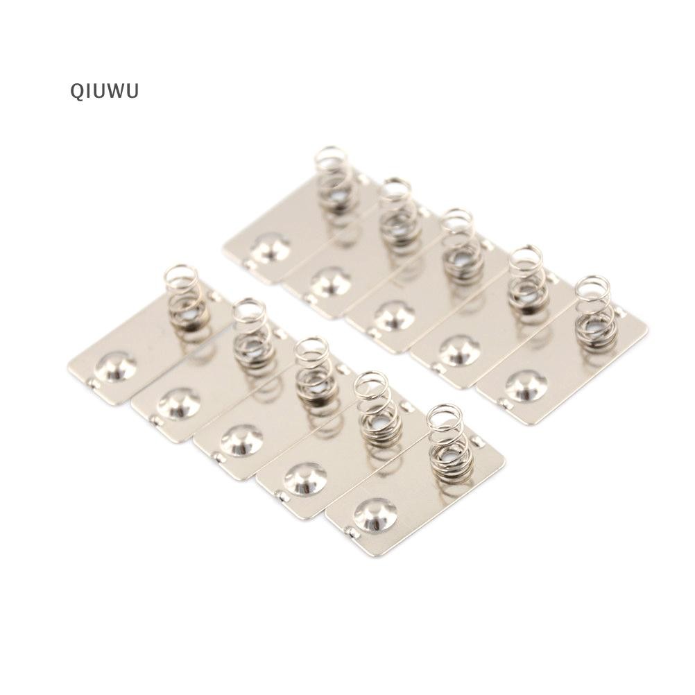 Qiuwu 10 CÁI Pin AA Tấm tiếp xúc lò xo chuyển đổi âm tích cực.