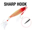 Kim Loại Jig Mồi Câu Cá 3 Màu Dạ Quang Thìa Mắt 3D Jigging Đúc Mồi 7g / 10g / 15g / 20g / 30g Mồi Kim Loại Chìm